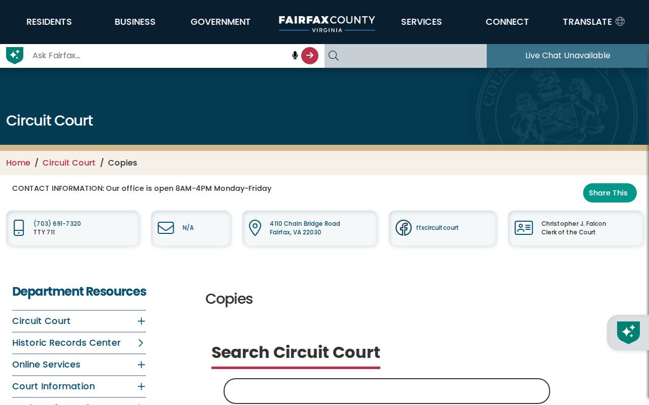 McLean previous residents Fairfax deed-copy instructions